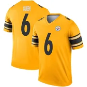 Gold Men's Patrick Queen Pittsburgh Steelers Legend Inverted Jersey