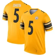 Gold Youth Cameron Johnston Pittsburgh Steelers Legend Inverted Jersey