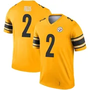 Gold Youth Justin Fields Pittsburgh Steelers Legend Inverted Jersey