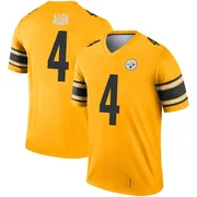 Gold Youth Kyle Allen Pittsburgh Steelers Legend Inverted Jersey