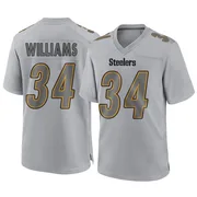 Gray Men's DeAngelo Williams Pittsburgh Steelers Game Atmosphere Fashion Jersey