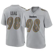 Gray Men's DeMarvin Leal Pittsburgh Steelers Game Atmosphere Fashion Jersey