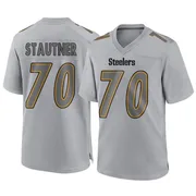 Gray Men's Ernie Stautner Pittsburgh Steelers Game Atmosphere Fashion Jersey