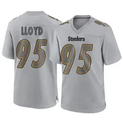 Gray Men's Greg Lloyd Pittsburgh Steelers Game Atmosphere Fashion Jersey