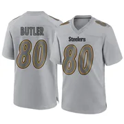 Gray Men's Jack Butler Pittsburgh Steelers Game Atmosphere Fashion Jersey