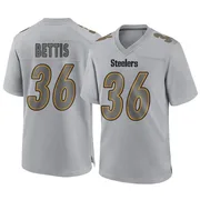 Gray Men's Jerome Bettis Pittsburgh Steelers Game Atmosphere Fashion Jersey