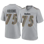 Gray Men's Joe Greene Pittsburgh Steelers Game Atmosphere Fashion Jersey