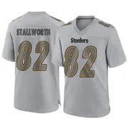 Gray Men's John Stallworth Pittsburgh Steelers Game Atmosphere Fashion Jersey