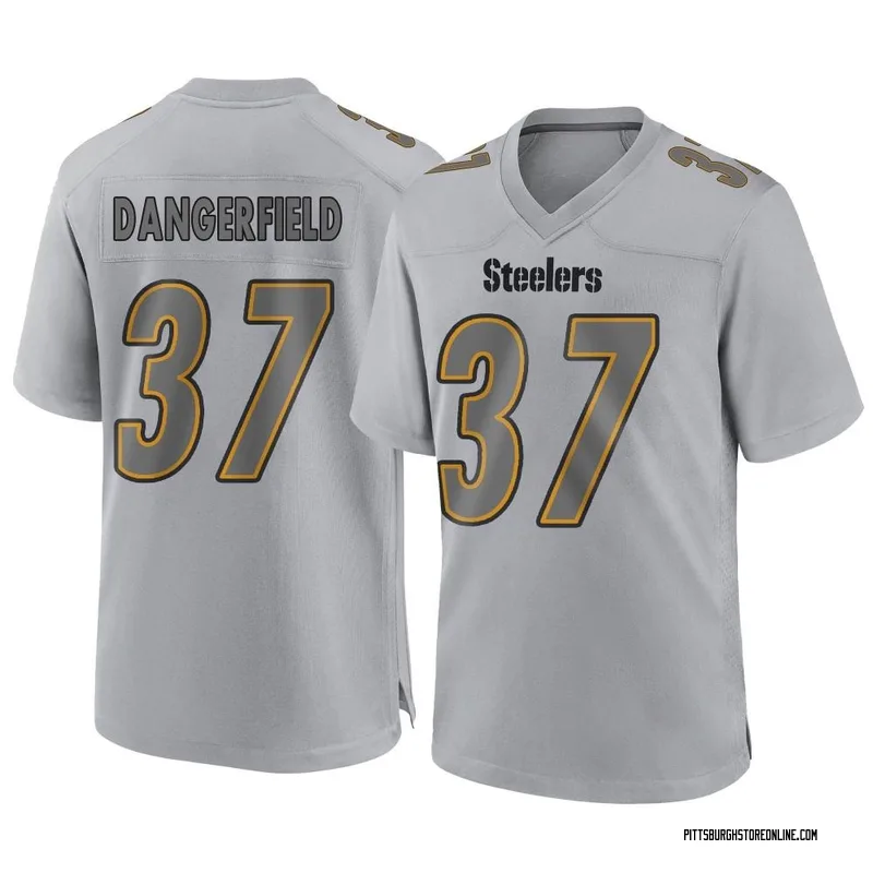 Jordan Dangerfield Pittsburgh Steelers Men's Black Any Name & Number Logo T- Shirt 