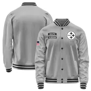 Gray Men's Pittsburgh Steelers Salute to Service Performance Jacket