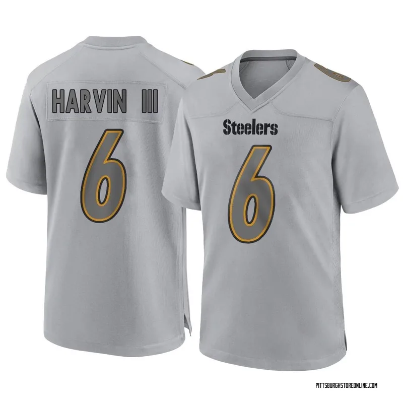 Pressley Harvin III Youth Pittsburgh Steelers Black Pro Line Any Name &  Number Logo Pullover Hoodie - Pro Sweatshirts