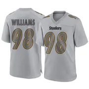 Gray Men's Vince Williams Pittsburgh Steelers Game Atmosphere Fashion Jersey