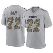 Gray Men's William Gay Pittsburgh Steelers Game Atmosphere Fashion Jersey