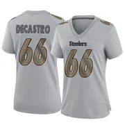 Gray Women's David DeCastro Pittsburgh Steelers Game Atmosphere Fashion Jersey