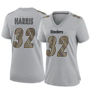 Gray Women's Franco Harris Pittsburgh Steelers Game Atmosphere Fashion Jersey