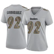 Gray Women's Isaiahh Loudermilk Pittsburgh Steelers Game Atmosphere Fashion Jersey