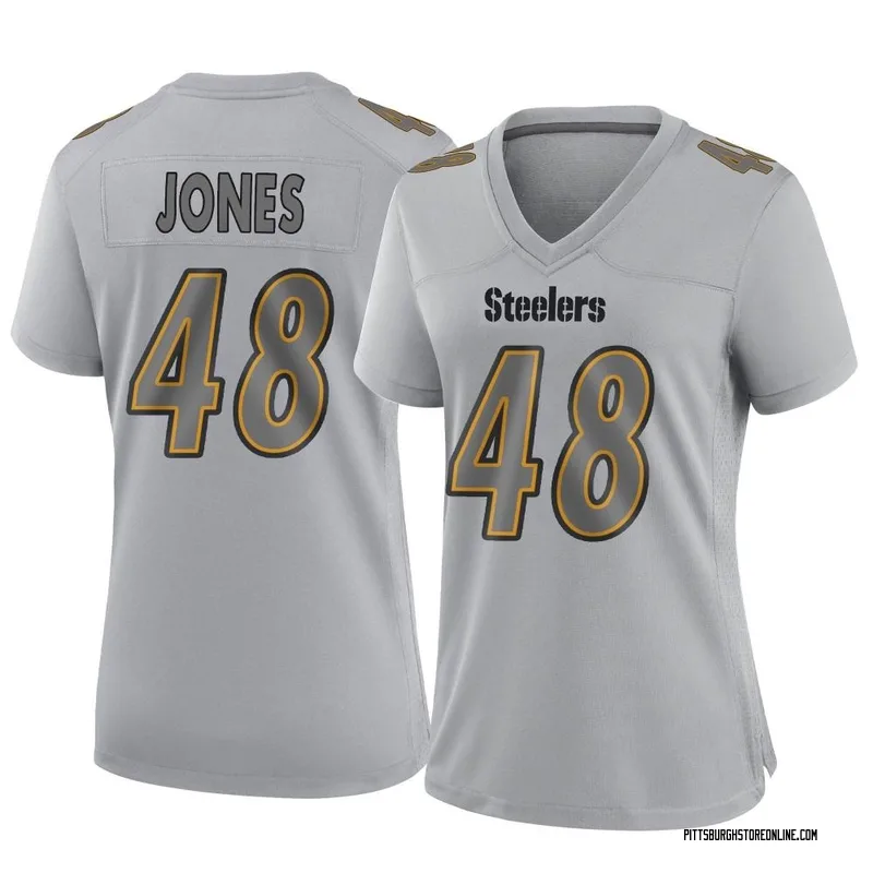 Pittsburgh Steelers #48 Jamir Jones Game Used Color Rush Jersey