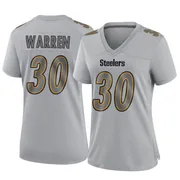 Gray Women's Jaylen Warren Pittsburgh Steelers Game Atmosphere Fashion Jersey