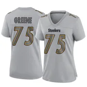 Gray Women's Joe Greene Pittsburgh Steelers Game Atmosphere Fashion Jersey