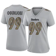 Gray Women's Larry Ogunjobi Pittsburgh Steelers Game Atmosphere Fashion Jersey