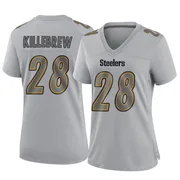 Gray Women's Miles Killebrew Pittsburgh Steelers Game Atmosphere Fashion Jersey