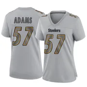 Gray Women's Montravius Adams Pittsburgh Steelers Game Atmosphere Fashion Jersey