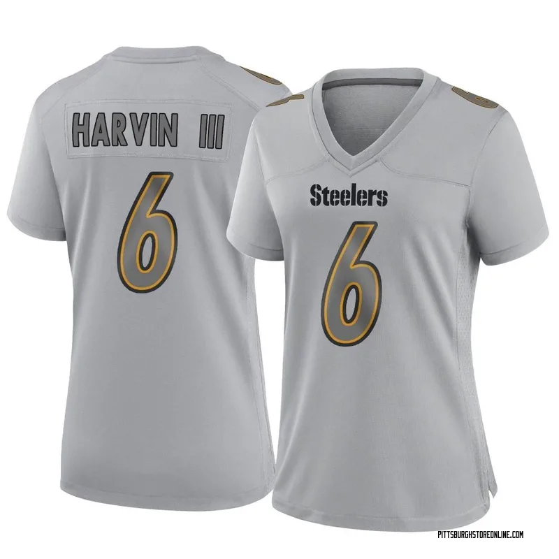 Men's Nike Pressley Harvin III Black Pittsburgh Steelers Game Jersey