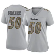 Gray Women's Ryan Shazier Pittsburgh Steelers Game Atmosphere Fashion Jersey