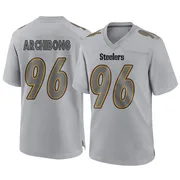 Gray Youth Daniel Archibong Pittsburgh Steelers Game Atmosphere Fashion Jersey