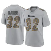 Gray Youth Franco Harris Pittsburgh Steelers Game Atmosphere Fashion Jersey