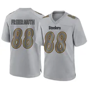 Gray Youth Pat Freiermuth Pittsburgh Steelers Game Atmosphere Fashion Jersey