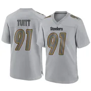 Gray Youth Stephon Tuitt Pittsburgh Steelers Game Atmosphere Fashion Jersey