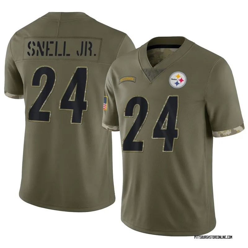 Benny Snell Jr. Pittsburgh Steelers Men's Black Any Name & Number Logo T- Shirt 