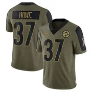 Olive Men's Eric Rowe Pittsburgh Steelers Limited 2021 Salute To Service Jersey