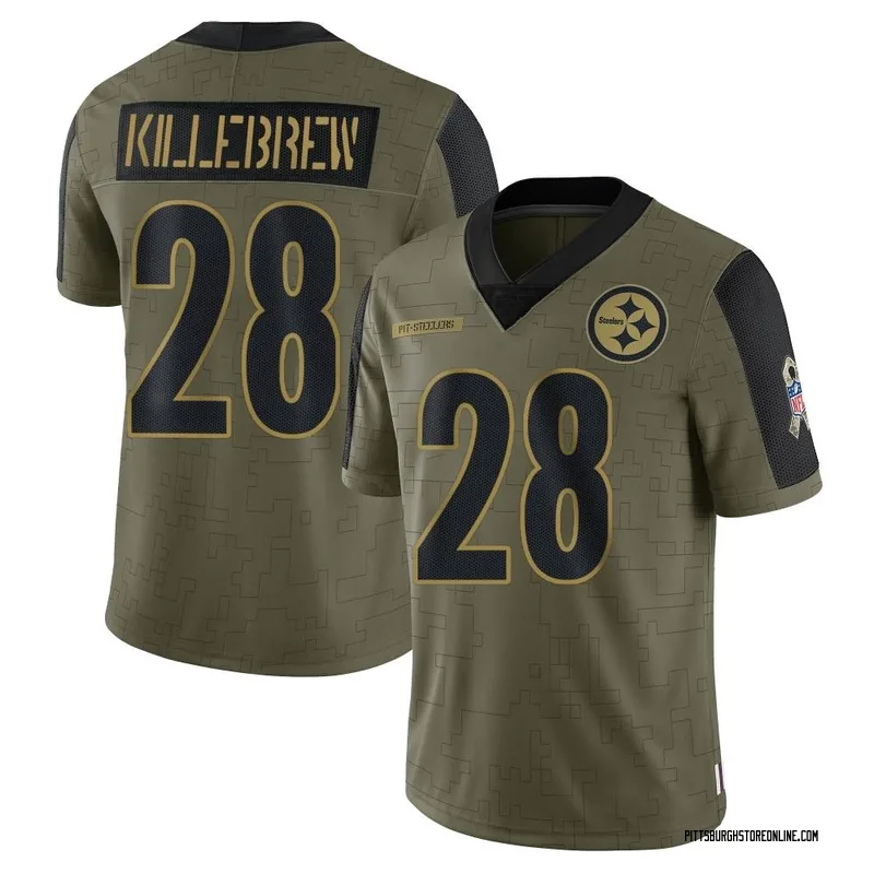 Pittsburgh Steelers #28 Miles Killebrew Game Used Color Rush Jersey vs  Cincinnati Bengals 11.20.22