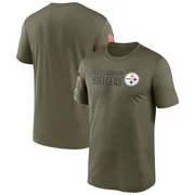 Olive Men's Pittsburgh Steelers Legend 2022 Salute to Service Team T-Shirt