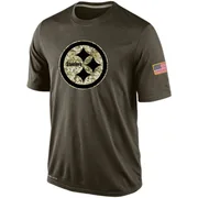 Olive Men's Pittsburgh Steelers Salute To Service KO Performance Dri-FIT T-Shirt