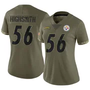 Olive Women's Alex Highsmith Pittsburgh Steelers Limited 2022 Salute To Service Jersey