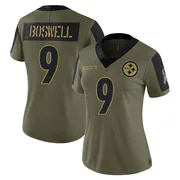 Olive Women's Chris Boswell Pittsburgh Steelers Limited 2021 Salute To Service Jersey