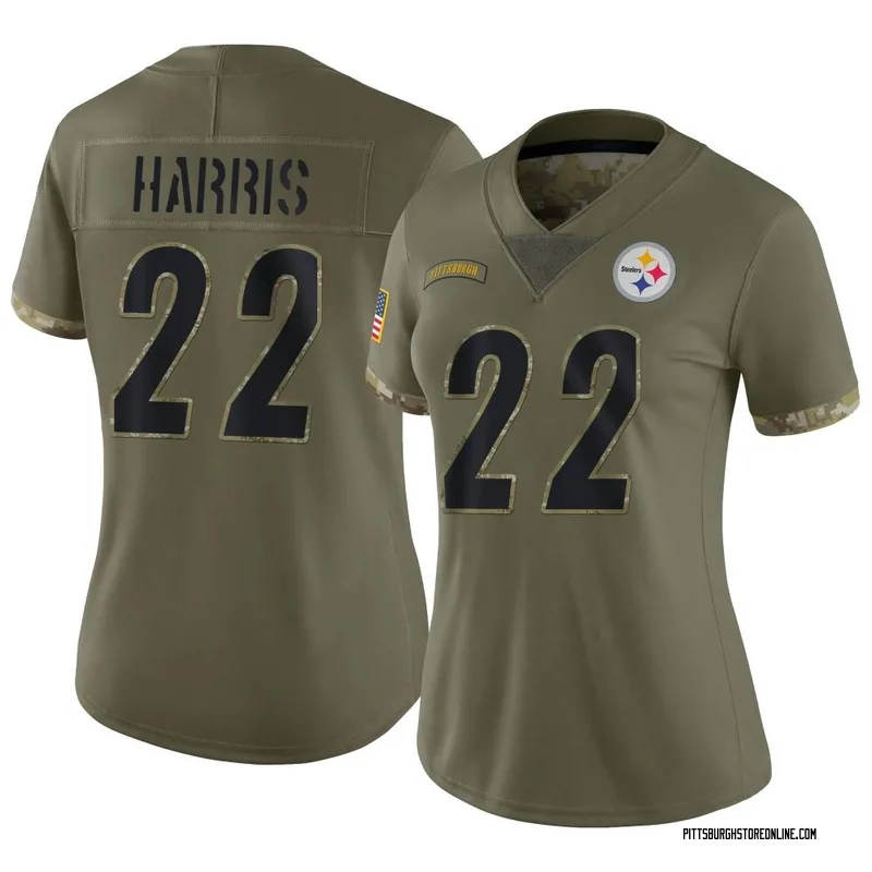 Najee Harris Pittsburgh Steelers Men's Legend Olive Salute to Service T- Shirt