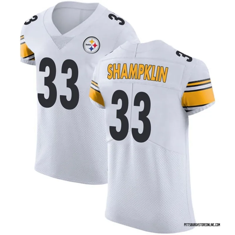 White Men's Aaron Shampklin Pittsburgh Steelers Elite Vapor Untouchable Jersey