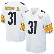 White Men's Beanie Bishop Jr. Pittsburgh Steelers Game Jersey