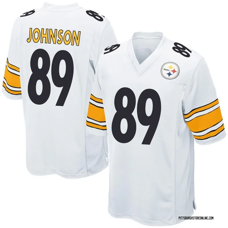 White Men's Brandon Johnson Pittsburgh Steelers Game Jersey