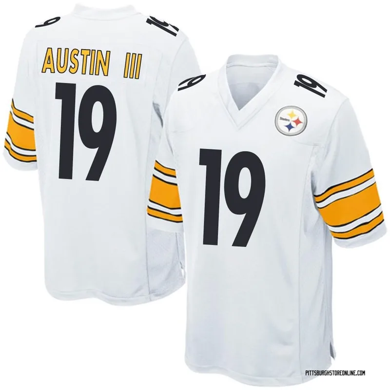 White Men's Calvin Austin III Pittsburgh Steelers Game Jersey