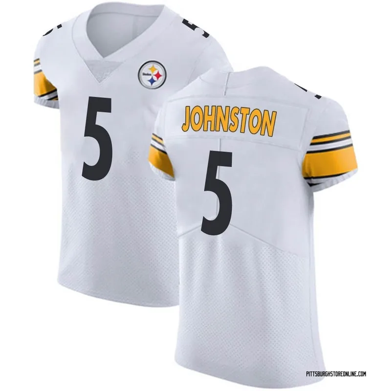 White Men's Cameron Johnston Pittsburgh Steelers Elite Vapor Untouchable Jersey