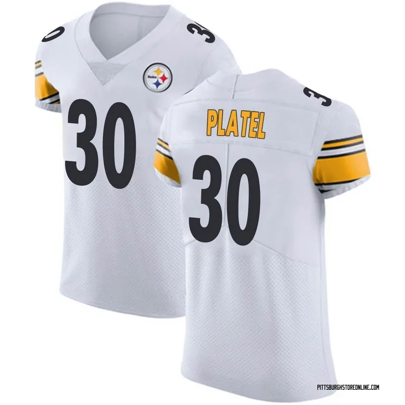 White Men's Carlins Platel Pittsburgh Steelers Elite Vapor Untouchable Jersey