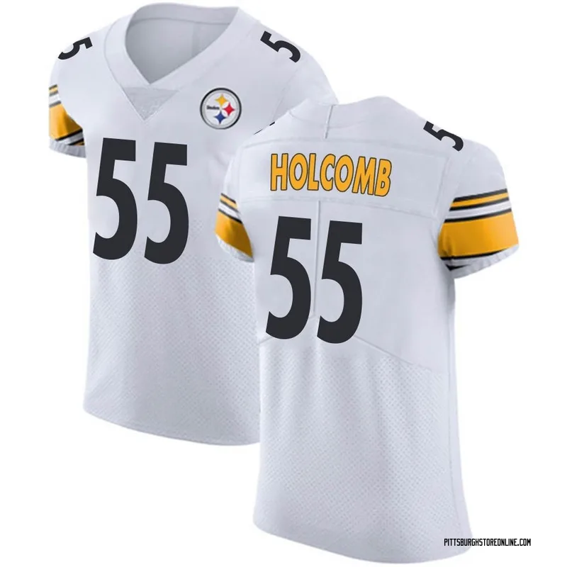 White Men's Cole Holcomb Pittsburgh Steelers Elite Vapor Untouchable Jersey