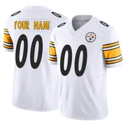 White Men's Custom Pittsburgh Steelers Limited Vapor F.U.S.E. Jersey