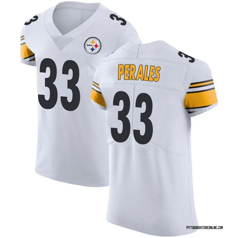 White Men's David Perales Pittsburgh Steelers Elite Vapor Untouchable Jersey