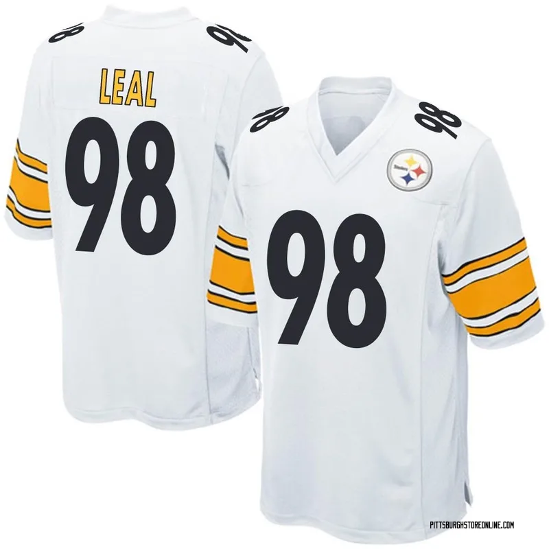 White Men's DeMarvin Leal Pittsburgh Steelers Game Jersey